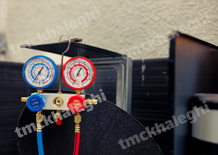 گیج آبی و قرمز کولر ماشین چینی